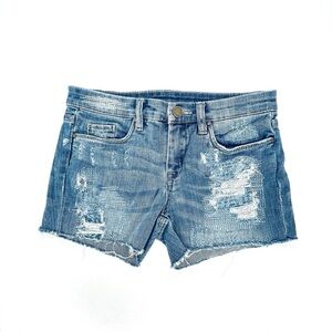 Blank NYC Jean Shorts “Bits And Pieces” Denim Size 26 = 4 nyc cutoff New